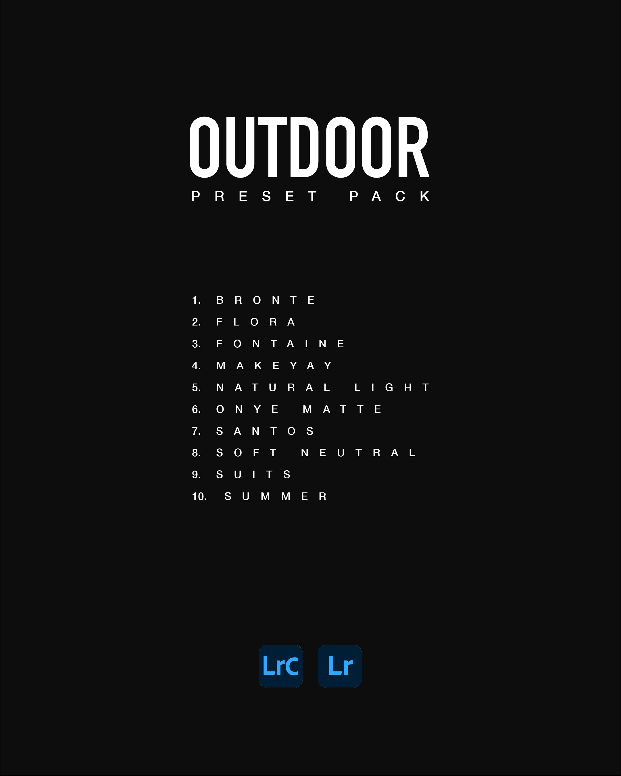 OUTDOOR PRESET PACK