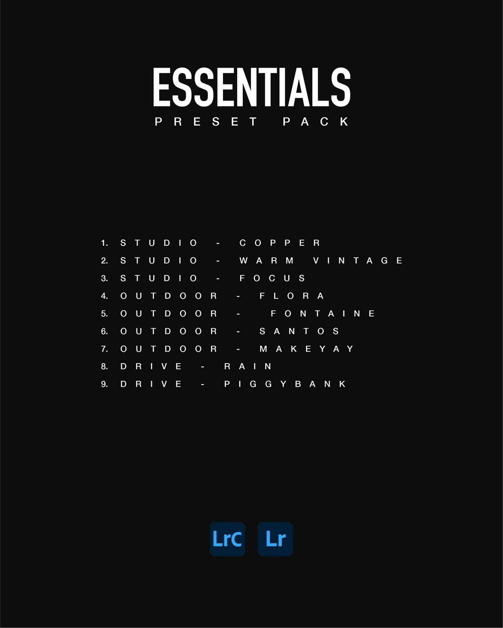 ESSENTIALS PRESET PACK