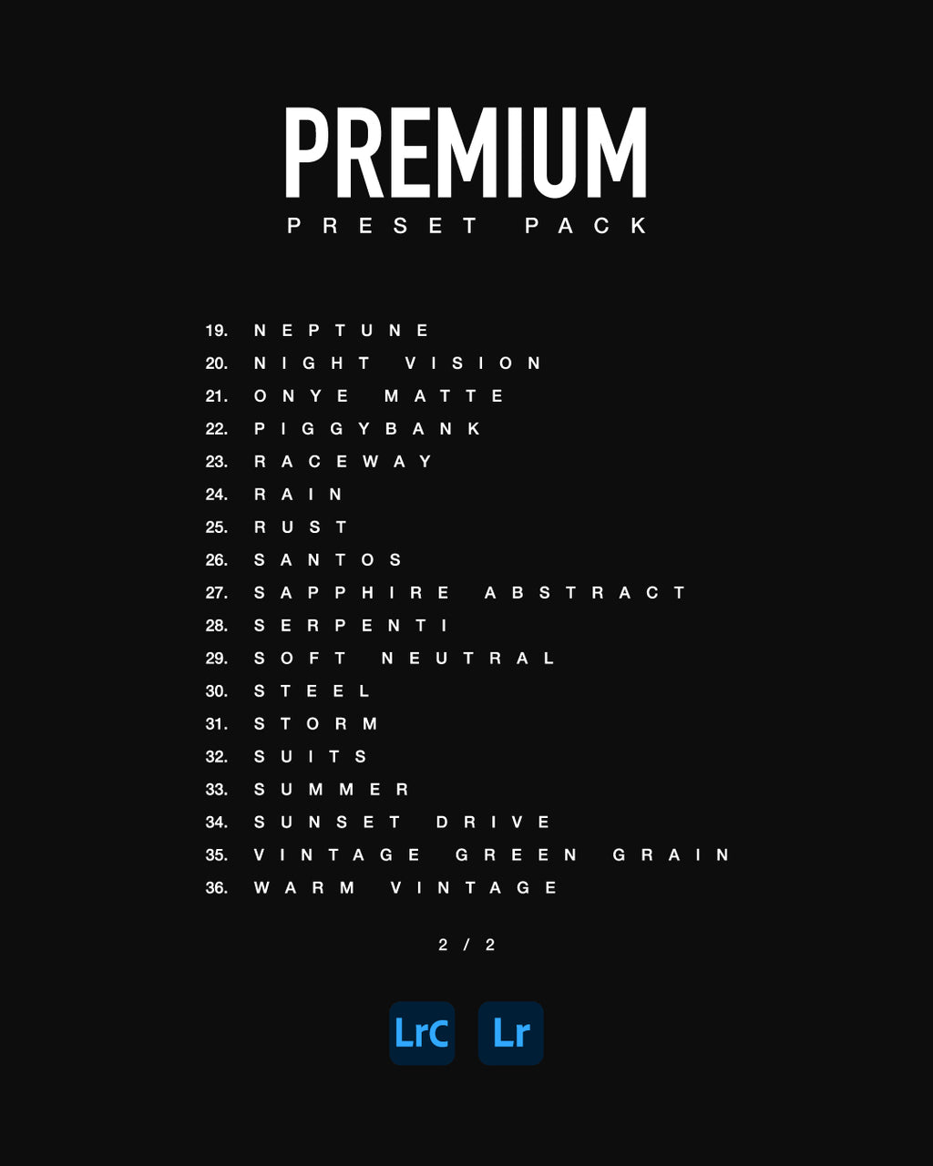PREMIUM PRESET PACK